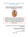 Formulación de un colutorio a base de los extractos hidroalcohólicos de Physalis peruviana