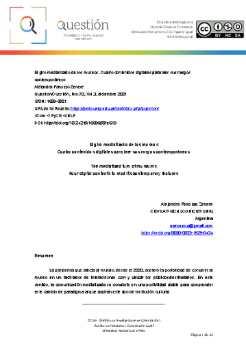 El giro mediatizado de los museos