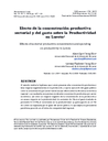 Efecto de la concentración productiva sectorial y del gasto sobre la Productividad en Loreto