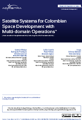 Satellite Systems for Colombian Space Development with Multi-domain Operations