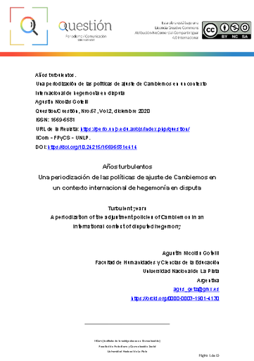 Años turbulentos