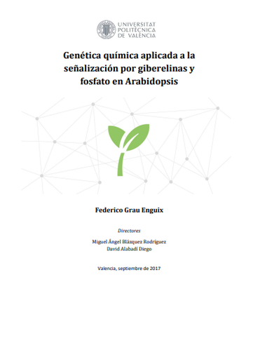 Genética Química aplicada a la señalización por giberelinas y fosfato en Arabidopsis