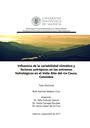 Influencia de la variabilidad climática en la modelación estadística de extremos hidrológicos en el Valle Alto del río Cauca, Colombia