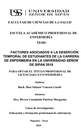 FACTORES ASOCIADOS A LA DESERCIÓN TEMPORAL DE ESTUDIANTES DE LA CARRERA DE ENFERMERÍA EN LA UNIVERSIDAD SEÑOR DE SIPÁN 2018