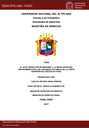 El acto infractor de menores y la regulación del procedimiento en los juzgados de familia de la Corte Superior de Justicia de Puno