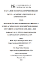 Motivación del personal operativo y su relación con el desempeño laboral en un restaurante de ate. Lima 2020