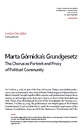 Marta Górnicka's "Grundgesetz": The Chorus as Portrait and Proxy of Political Community