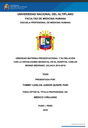 Obesidad materna pregestacional y su relación con la hipoglicemia neonatal en el Hospital Carlos Monge Medrano