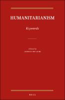 Humanitarianism: Keywords