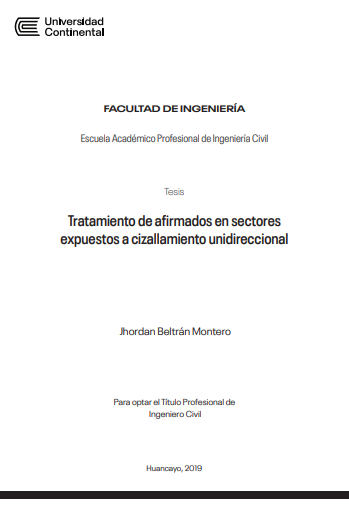 Tratamiento de afirmados en sectores expuestos a cizallamiento unidireccional