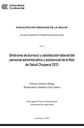 Síndrome de burnout y satisfacción laboral del personal administrativo y asistencial de la Red de Salud Chupaca 2021