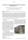 Damage limit states for confined masonry walls based on experimental test