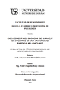 Engagement y el sindrome de burnout en docentes de una Universidad Particular - Chiclayo