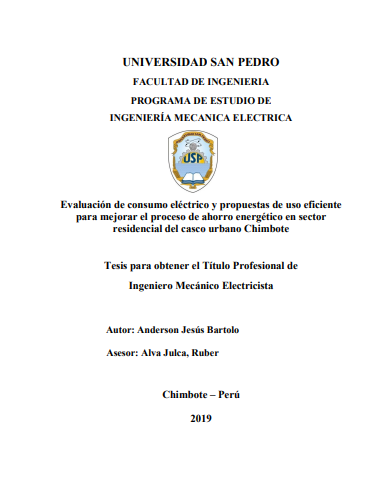 Evaluación de consumo eléctrico y propuestas de uso eficiente para mejorar el proceso de ahorro energético