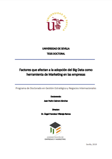 Factores que afectan a la adopción del Big Data como herramienta de Marketing en las empresas