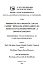 Percepción de la relación con los padres y estilos de afrontamiento en adolescentes universitarios de la ciudad de Chiclayo