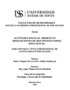 Actitudes hacia el aborto en adolescentes de dos instituciones educativas