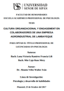 Cultura organizacional y Engagement en colaboradores de una empresa agroindustrial de Lambayeque