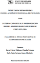 Satisfacción sexual y predisposición hacia la infidelidad en mujeres de Chiclayo, 2016