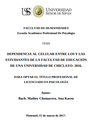 Dependencia al celular entre los y las estudiantes de la Facultad de Educación de una Universidad de Chiclayo- 2016