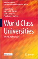 World Class Universities