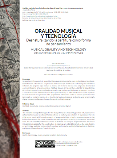 Oralidad musical y tecnología