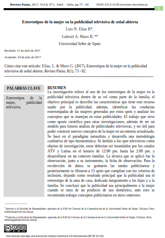 Estereotipos de la mujer en la publicidad televisiva de señal abierta