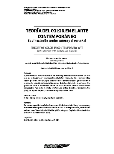 Teoría del color en el arte contemporáneo