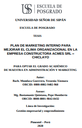 Plan de marketing interno para mejorar el clima organizacional en la empresa constructora Acmes SRL - Chiclayo