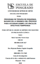 Programa de terapia de esquemas, basado en la dinámica del proceso para accionar sobre los vínculos afectivos tempranos