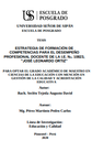 Estrategia de formación de competencias para el desempeño profesional docente de la I.E. No. 10823, "José Leonardo Ortiz"
