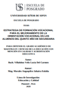 Estrategia de formación vocacional para el mejoramiento de la orientación vocacional en los alumnos del quinto año de secundaria