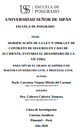 Modificación de la ley n°29946 ley de contrato de seguros en caso de accidente, evitaría el desamparo de la víctima