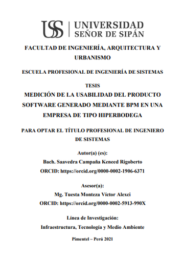 Medición de la usabilidad del producto software generado mediante BPM en una empresa de tipo hiperbodega