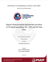 Optical characterization and thermal activation of Tb doped amorphous SiC, AlN and SiN thin films