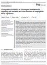 Changeable wettability of electrospun membrane by adjusting self-assembly micelles structure of amphiphilic block copolymer