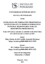 Estrategia de formación profesional sustentada en un modelo formativo integral responsable para el desempeño profesional