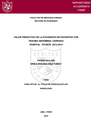 Valor predictivo de la ecografía en pacientes con trauma abdominal cerrado. Hospital Vitarte, 2013-2014