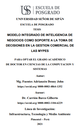 Modelo integrado de inteligencia de negocios como soporte a la toma de decisiones en la gestión comercial de las mypes