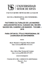 Factores culturales de las madres adolescentes en el cuidado del recién nacido del caserío Los Bances - Túcume - 2018