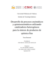 Desarrollo de procesos enzimáticos y quimio-enzimáticos utilizando catalizadores heterogéneos para la síntesis de productos de Química Fina