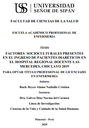 Factores socioculturales presentes en el ingreso de pacientes diabéticos en el Hospital Regional Docente las Mercedes