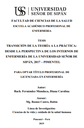 Transición de la teoría a la práctica: desde la perspectiva de los internos de enfermería de la Universidad Señor de Sipán