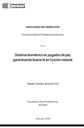 Sistema biométrico en juzgados de paz garantizando buena fe en función notarial