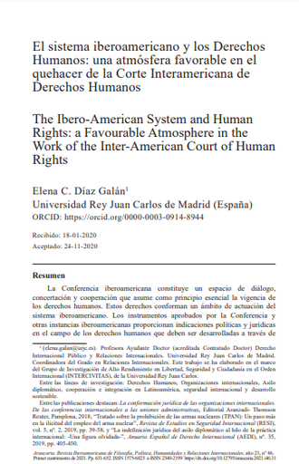 El sistema iberoamericano y los Derechos Humanos: una atmósfera favorable en el quehacer de la Corte Interamericana de Derechos Humanos
