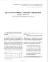 Siete Notas sobre la inmunda coronación