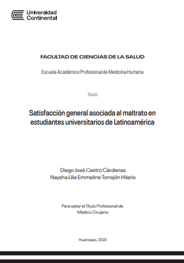 Satisfacción general asociada al maltrato en estudiantes universitarios de Latinoamérica