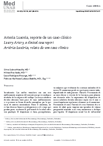 Arteria Lusoria, reporte de un caso clínico