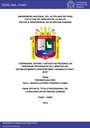 Depresión, estrés y estado nutricional en personas privadas de su libertad del establecimiento penitenciario Yanamayo Puno - 2019