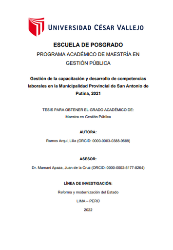 Clima organizacional y trabajo colaborativo de los trabajadores de la Reniec de cono norte, Lima - 2021